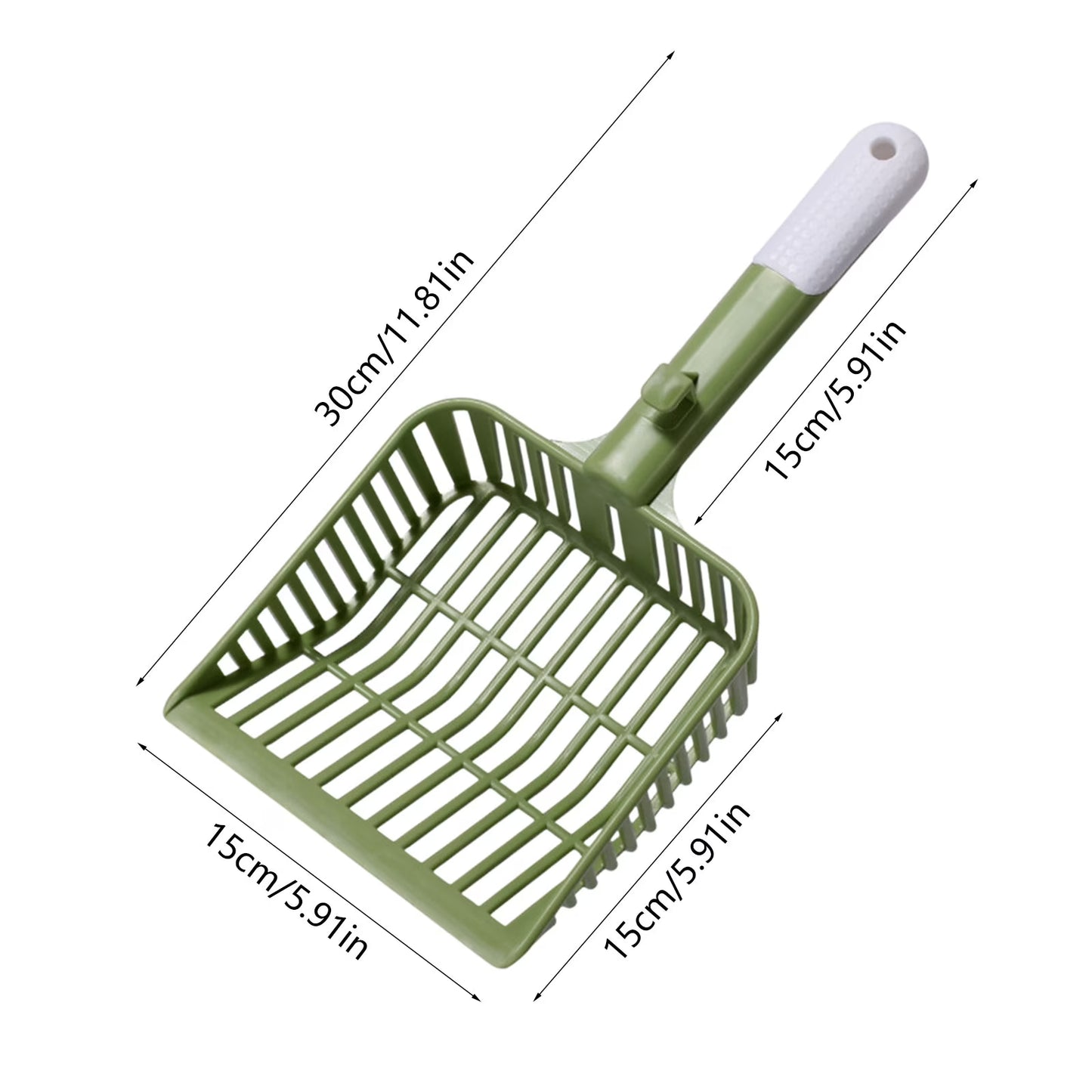 Vqpeo Cat Scooper for Litter Box, Cat Litter Scoop, Kitty Litter Scoop, Cat Poop Collector, Small Holes Big Size Scooper