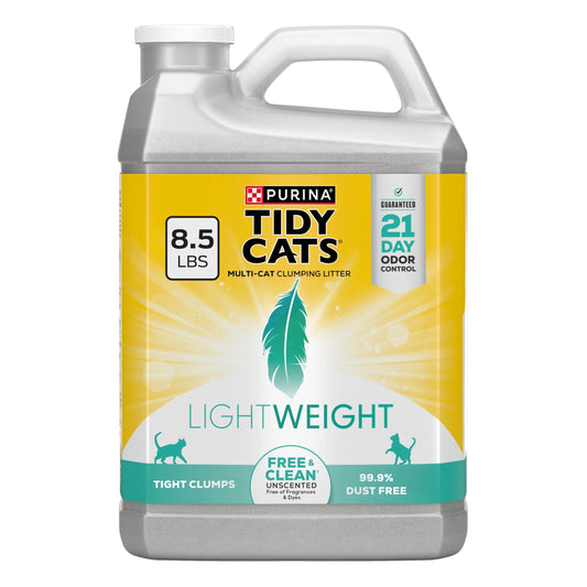 Purina  Lightweight Clumping Cat Litter, Unscented, 8.5 Lb Jug