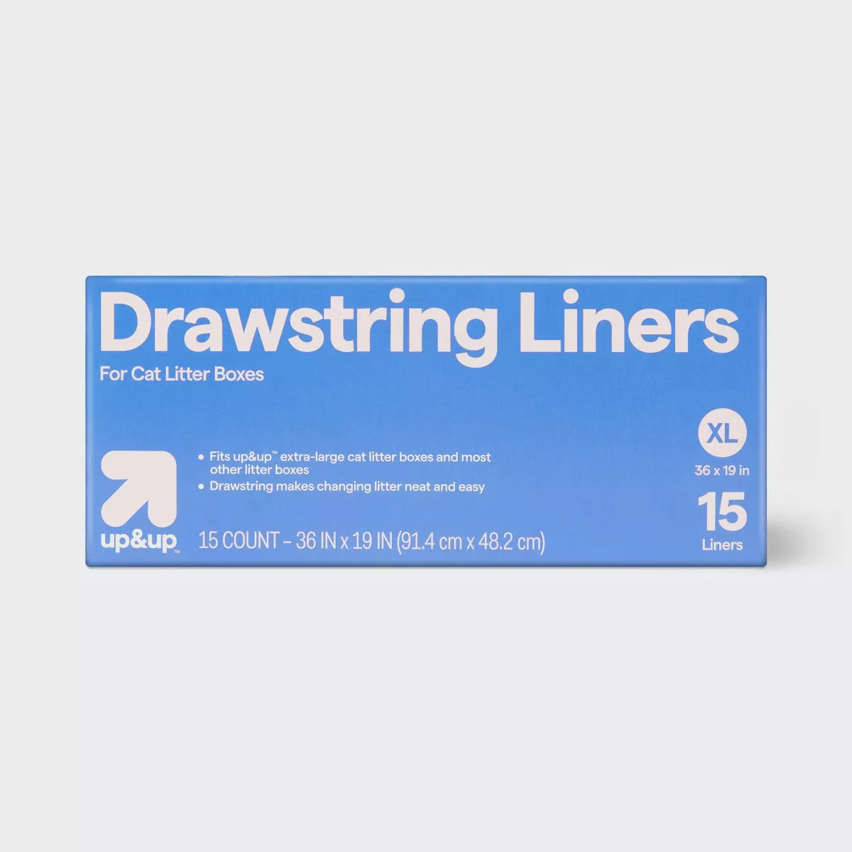 Cat Litter Liners - XL - 15Ct - Up&Up™: Disposable Polyethylene Pet Waste Accessories for All Ages Cats