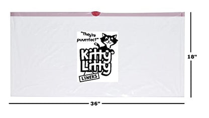 Extra Heavy Duty Jumbo Cat Litter Box Liners 20 Count Cat Waste Liners