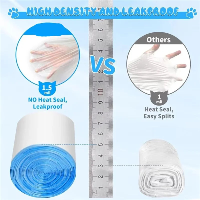 90 Count Cat Litter Bags Cat Litter Bags for Home Extra-Thick Cat Litter Box Liners