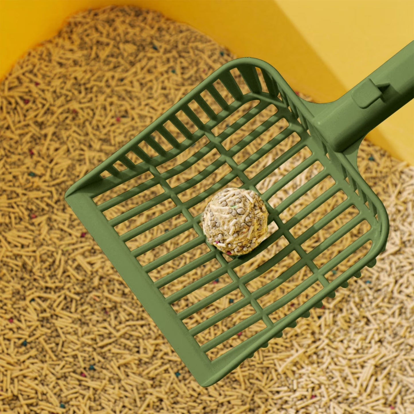 Vqpeo Cat Scooper for Litter Box, Cat Litter Scoop, Kitty Litter Scoop, Cat Poop Collector, Small Holes Big Size Scooper