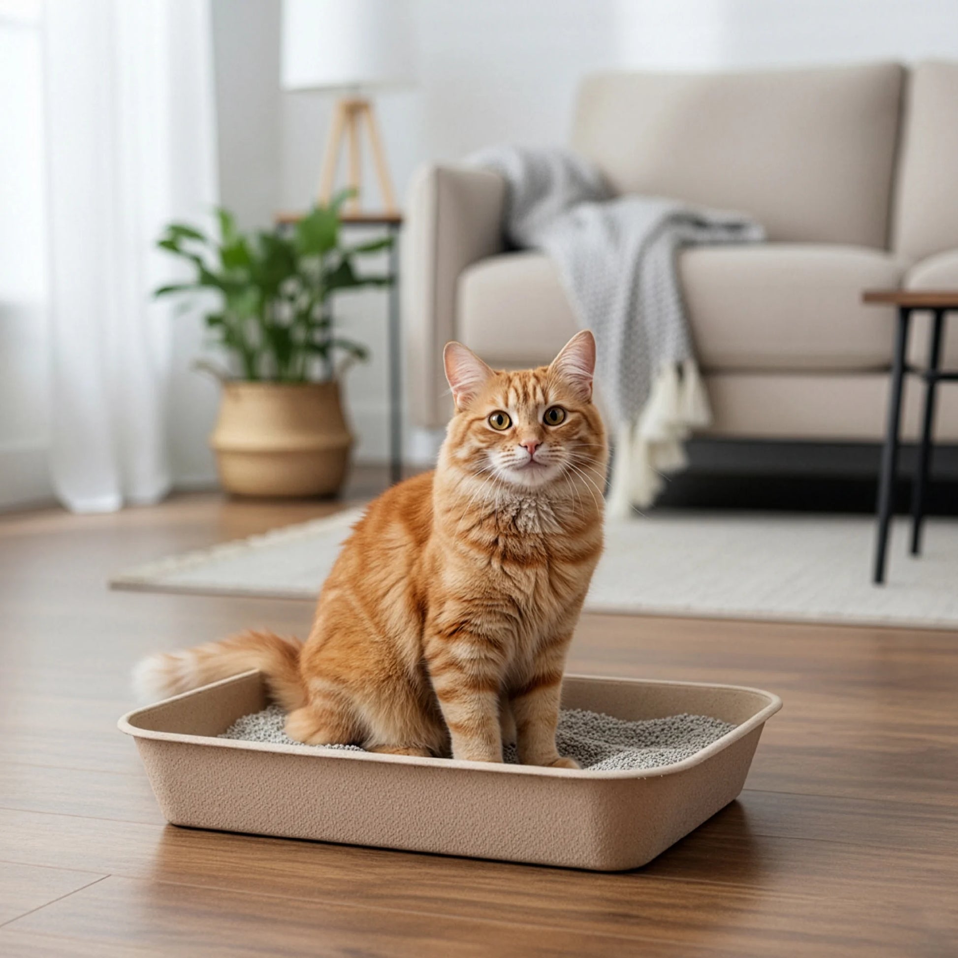 Eco-Friendly Disposable Litter Box Jumbo for Cats (Pack of 6)