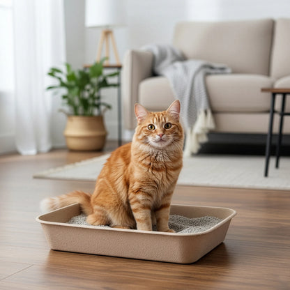 Eco-Friendly Disposable Litter Box Jumbo for Cats (Pack of 6)
