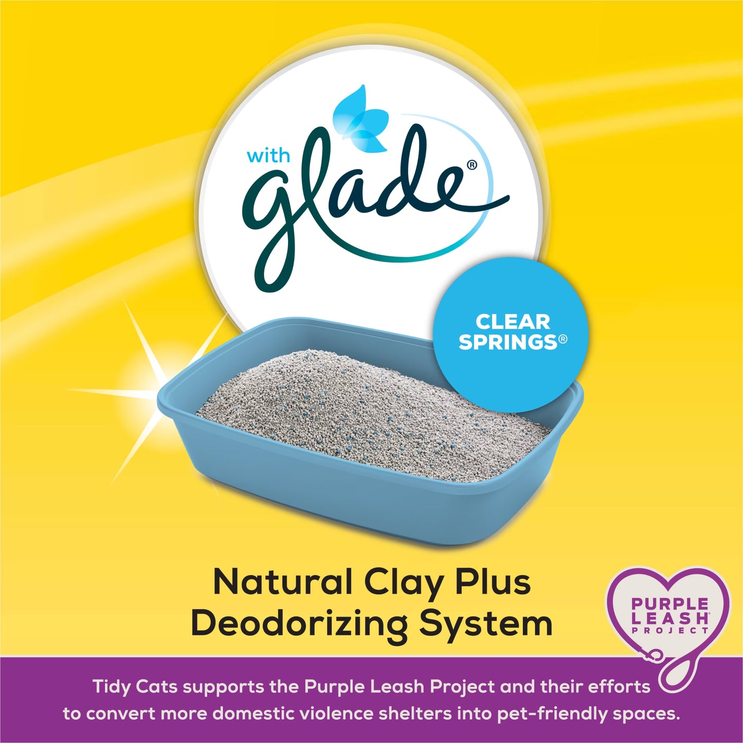 Purina  with Glade Clear Springs Scented, Odor Control, Clumping Multi-Cat Litter