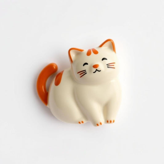 Cat Loaf Ceramic Magnet