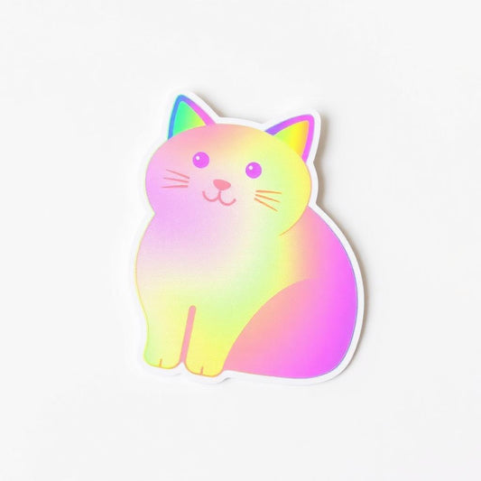 Cat Loaf Holographic Sticker