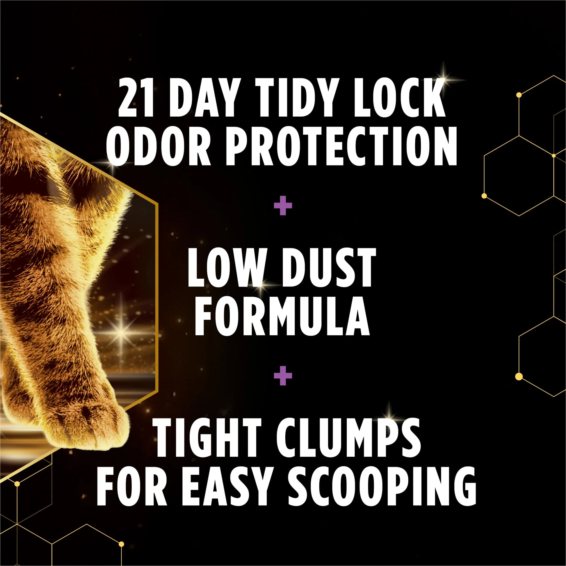 Purina  Performance plus Tidy Feet Low Tracking Cat Litter, Clean Linen Scent, 35 Lb Pail