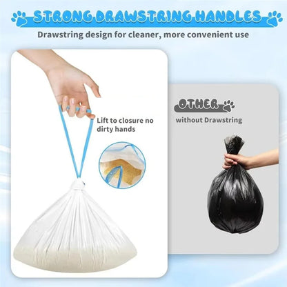 90 Count Cat Litter Bags Cat Litter Bags for Home Extra-Thick Cat Litter Box Liners