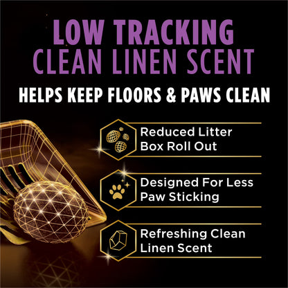 Purina  Performance plus Tidy Feet Low Tracking Cat Litter, Clean Linen Scent, 35 Lb Pail