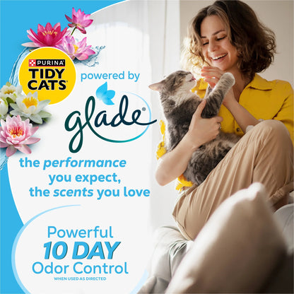 Purina  with Glade Clear Springs Scented, Odor Control, Clumping Multi-Cat Litter