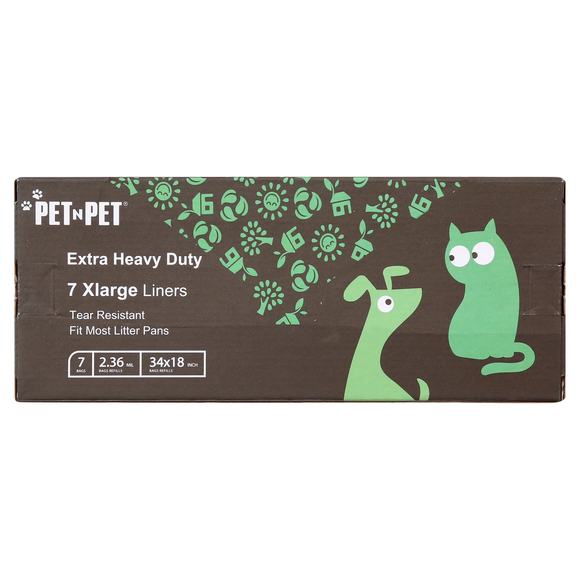 Cat Litter Box Liners, Drawstring Litter Liner Bag, Extra Large, 2 Pack