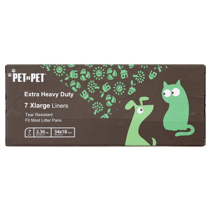 Cat Litter Box Liners, Drawstring Litter Liner Bag, Extra Large, 2 Pack