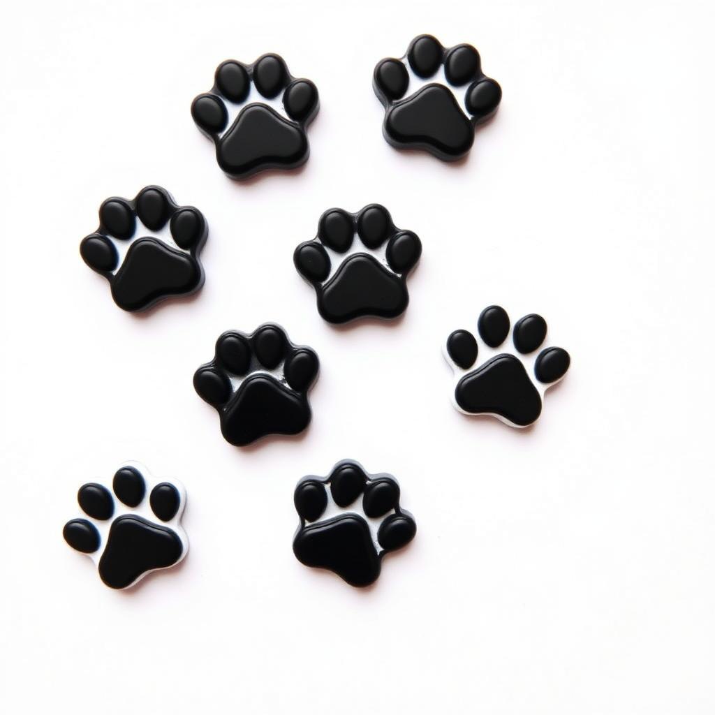 Cat Paw Print Magnets