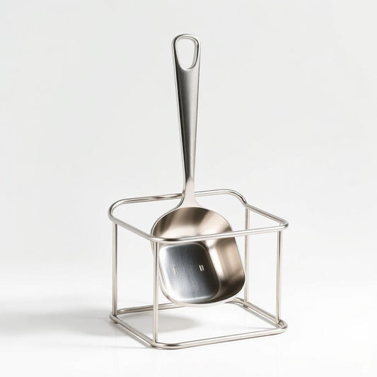 Stainless Steel Litter Scoop with Stand
